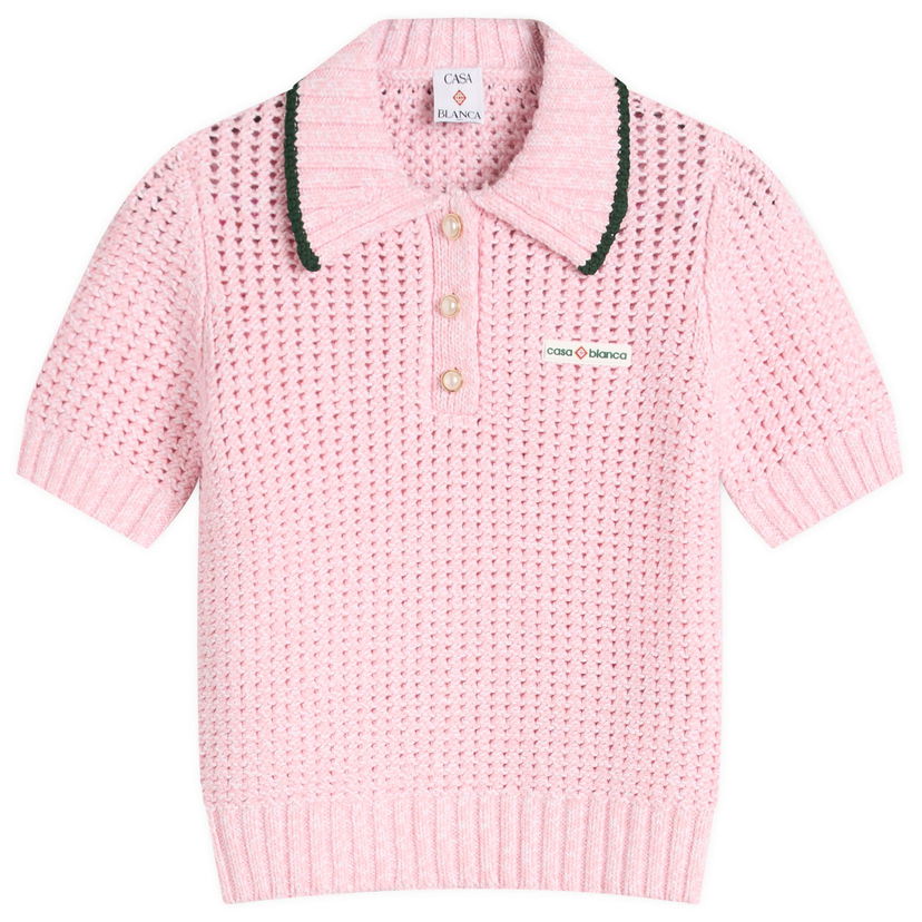 Polotröja Casablanca Women's Casablanca Mouline Polo Shirt Rosa | WPF25-KW-1014-02