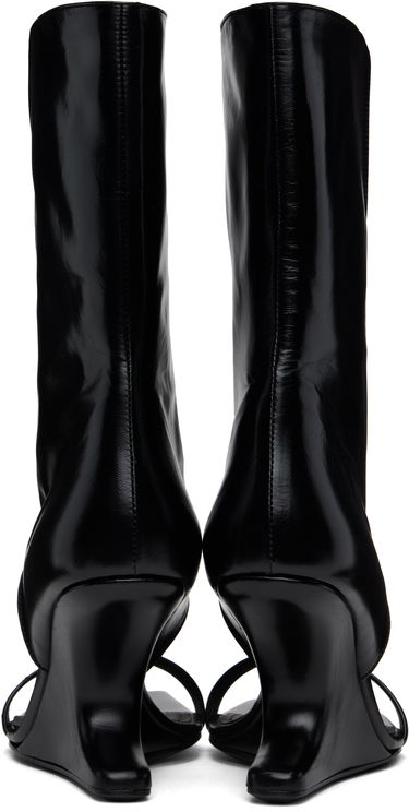 Sneakers och skor Rick Owens Rick Owens Hollywood Winged Cantilever Heeled Sandals Svart | RP01E7853 LGT, 1