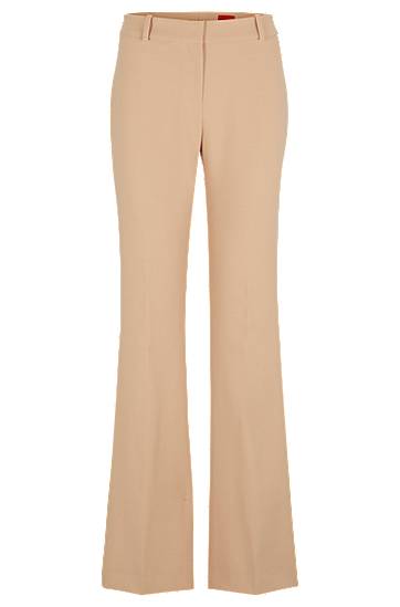 Byxor BOSS Bootcut Stretch Trousers Beige | 50518543