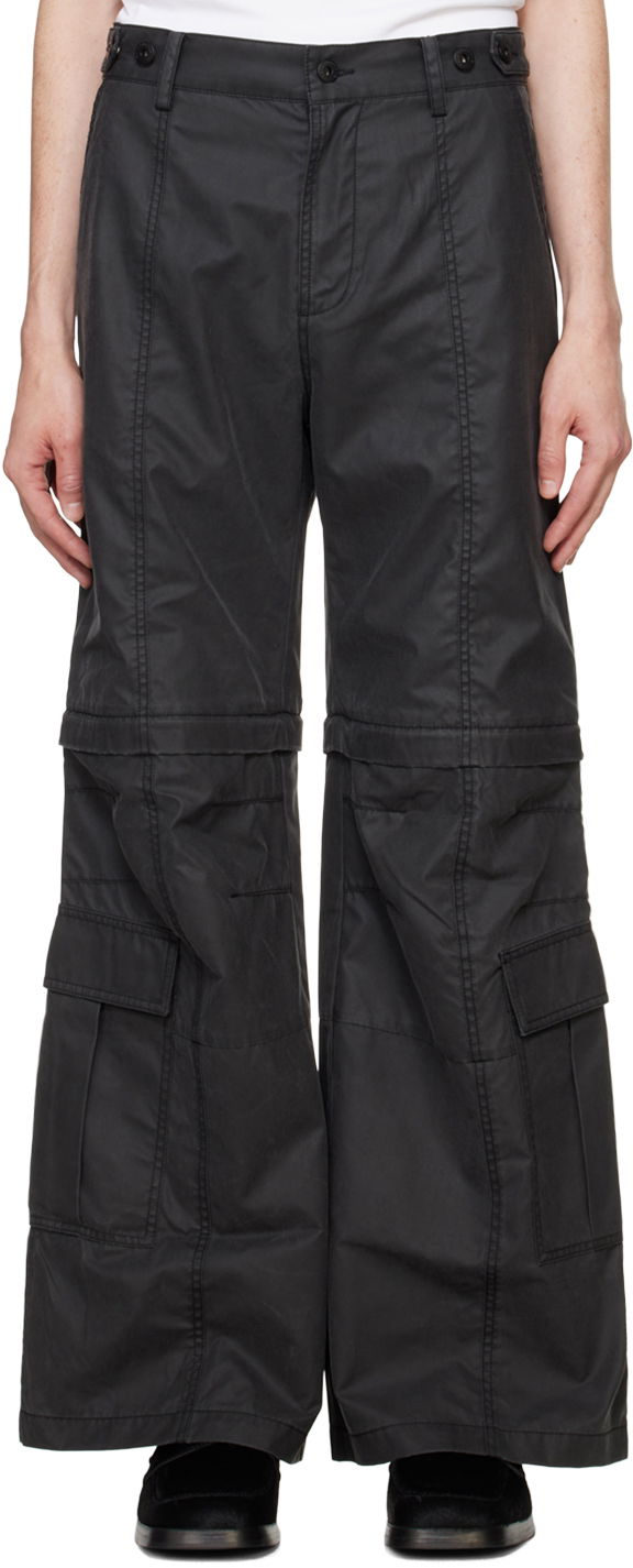 Cargo byxor Feng Chen Wang Feng Chen Wang 2IN1 Cargo Pants Svart | FUF18TR04B