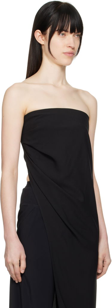 Klä Rick Owens Rick Owens Hollywood Lido Draped Strapless Top Svart | RP01E7135 Y, 1