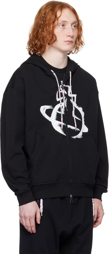 Sweatshirt Vivienne Westwood Vivienne Westwood Stencil Orb Zip Hoodie Vit | 2I01000I-J006O-, 4