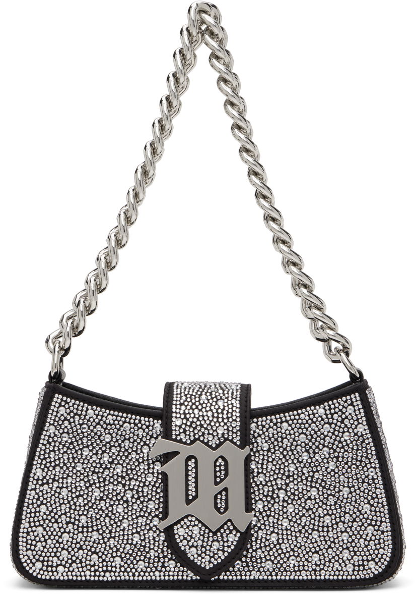 Handväska MISBHV MISBHV Mini Crystal Shoulder Bag Svart | 250A412