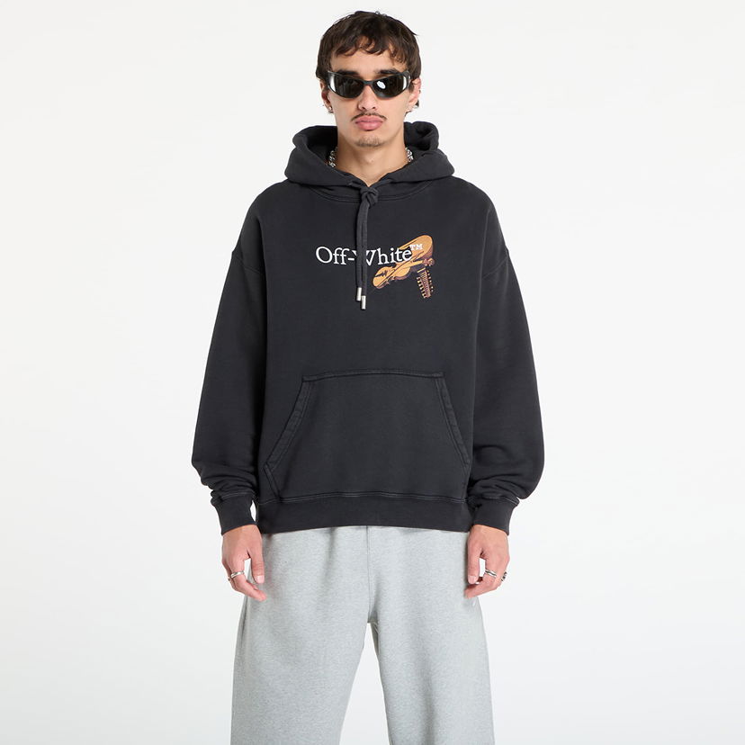 Sweatshirt Off-White Off-White Cupid Arrow Skate Hoodie Svart | OMBB085F25FLE0111301