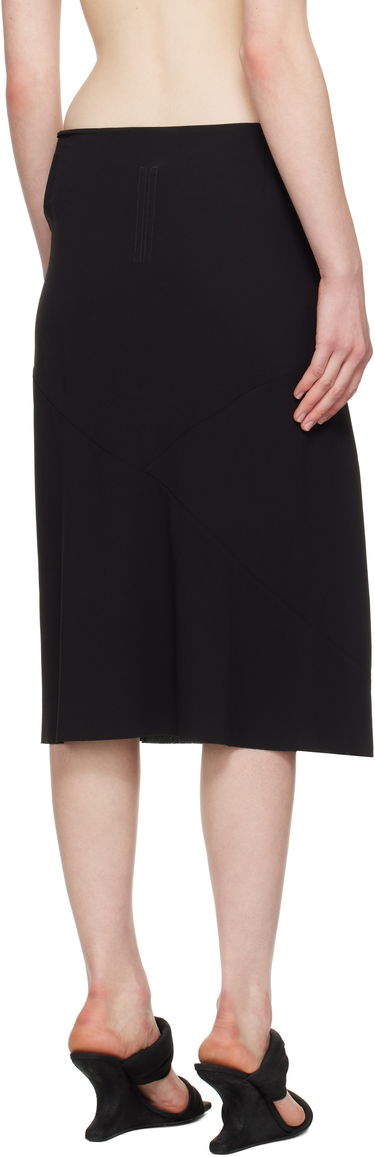 Kjol Rick Owens Rick Owens Hollywood Strutter Tie Midi Skirt Svart | RP01E7372 Y, 2
