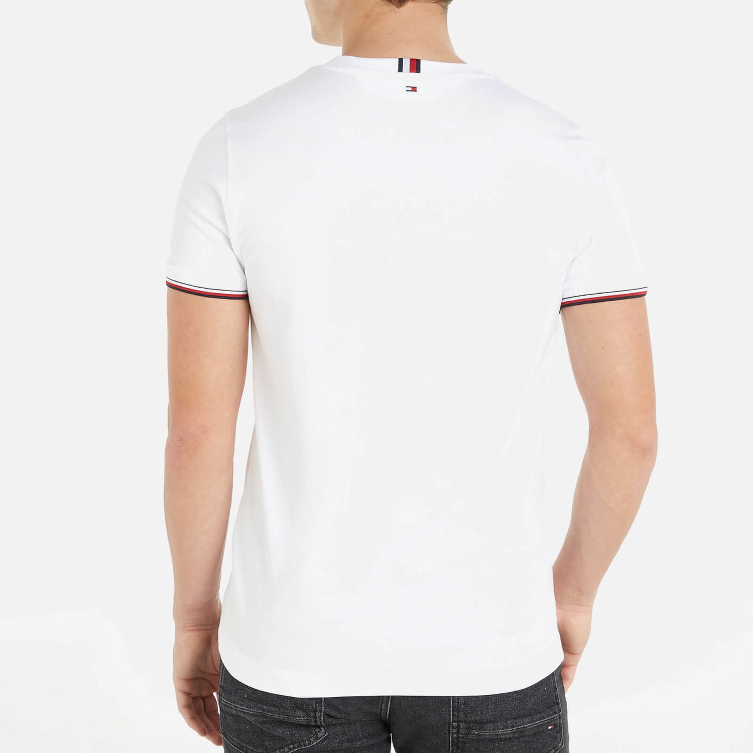 T-shirt Tommy Hilfiger Tommy Logo Cotton-Jersey Vit | MW0MW32584YBR, 1