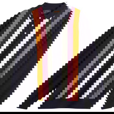 Sweater BEAMS Plus Long Sleeve Knit Polo Mörkblå | 3812-0027-156-79, 0