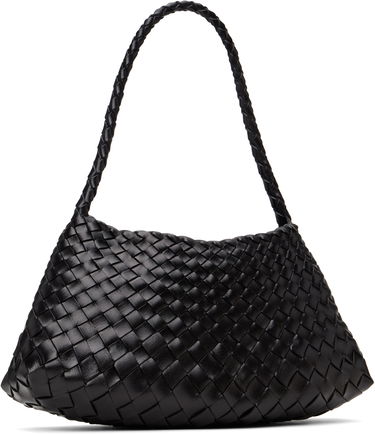 Handväska Dragon Diffusion Dragon Diffusion Rosanna Woven Leather Shoulder Bag Svart | 8943, 1