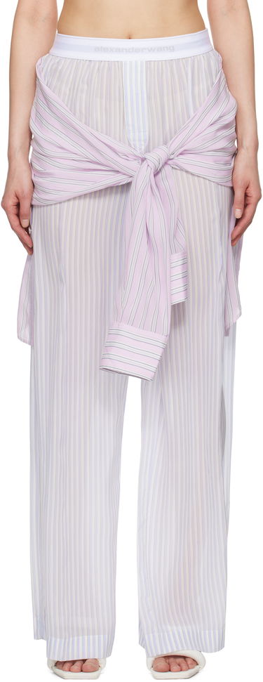 Byxor Alexander Wang Alexander Wang Pre-Styled Boxer Striped Trousers Flerfärgad | 1WC2254829, 0