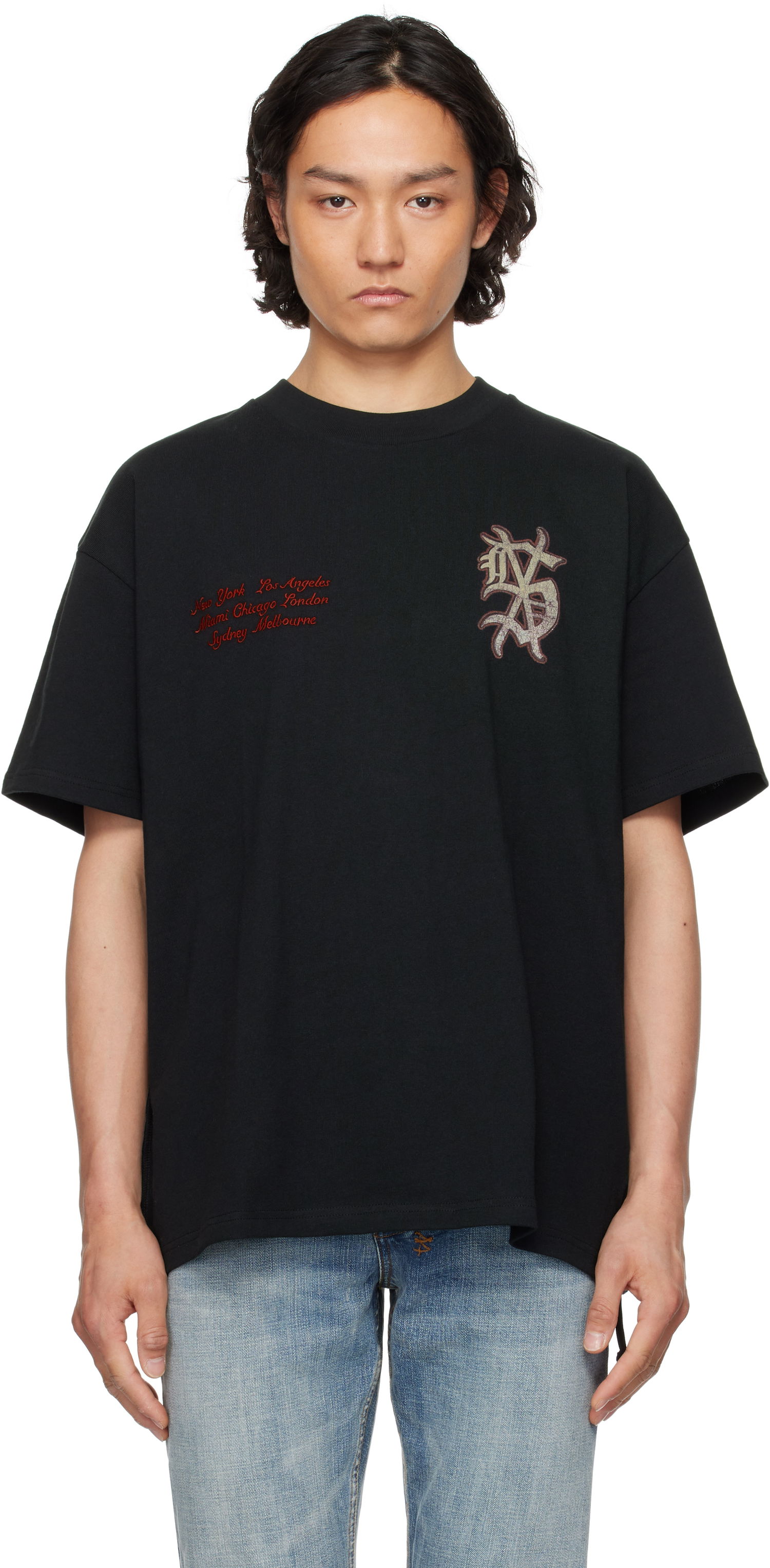 T-shirt Ksubi Ksubi Playoff Ekcess T-Shirt Svart | MSP25TE036, 0