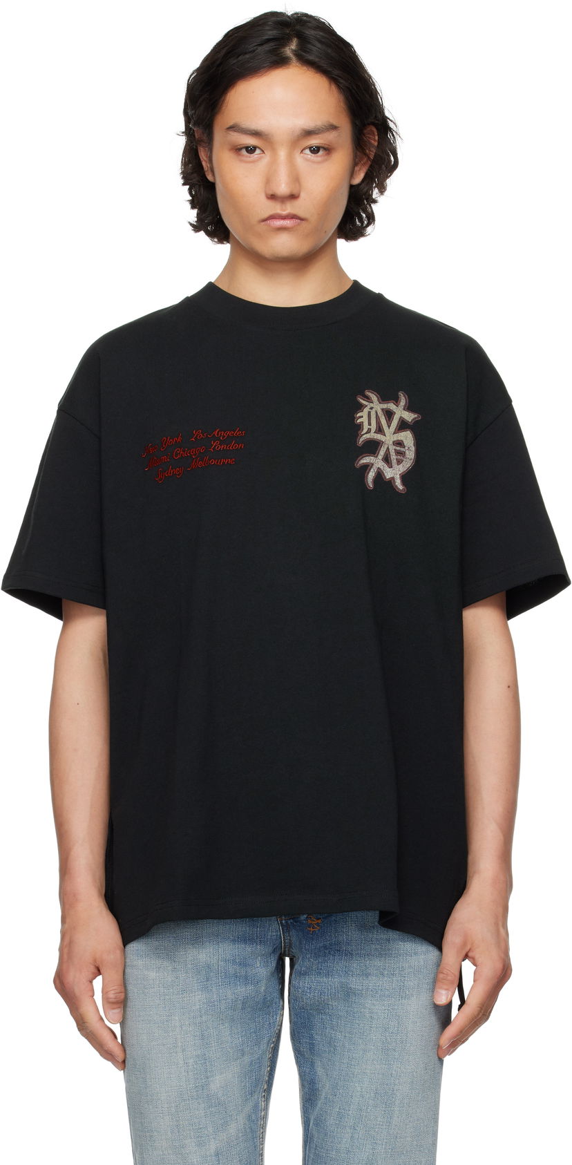 T-shirt Ksubi Ksubi Playoff Ekcess T-Shirt Svart | MSP25TE036