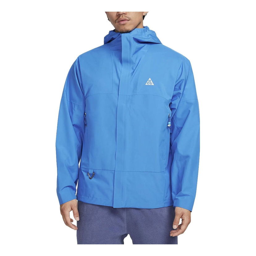 Parkas Nike ACG Cascade SF Rain Hoodie Jacket Blå | DV9416-435