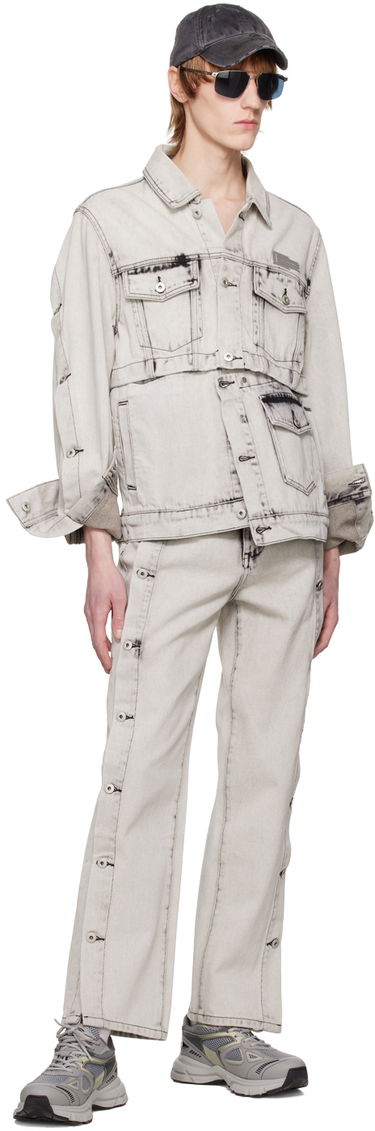 Jeans Feng Chen Wang Feng Chen Wang Side Release Jeans Grå | FUS15TR08, 3