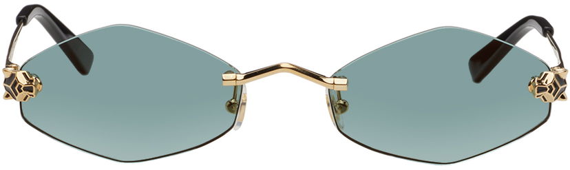 Solglasögon Cartier Sunglasses With Green Lenses Svart | CT0433S-003