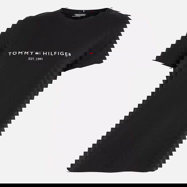 T-shirt Tommy Hilfiger Cotton-Jersey Printed T-Shirt Svart | WW0WW31999BDS, 0