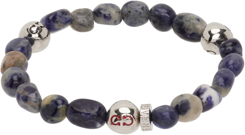 Armband FERRAGAMO Ferragamo Baroque Beads Bracelet Blå | 785673
