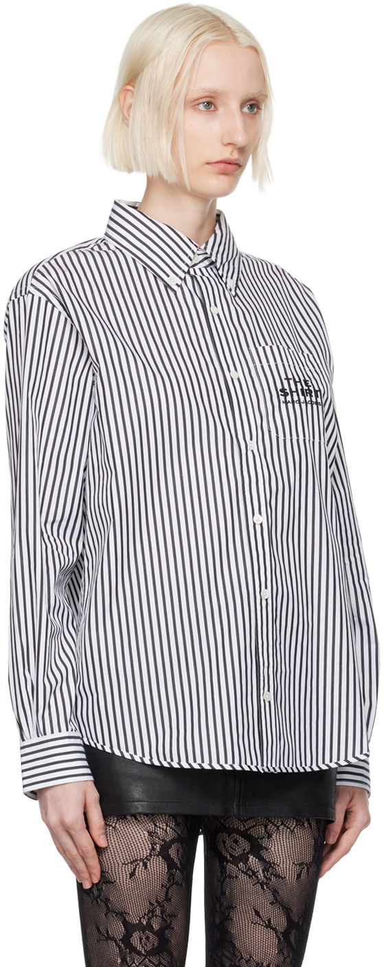 Skjorta Marc Jacobs Marc Jacobs Striped Button-Down Shirt Vit | 2F4RTP054W21, 1