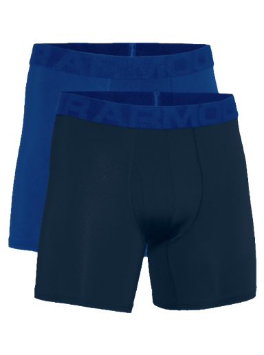 Boxare Under Armour Tech Mesh 6in 2-pack Boxers Mörkblå | 1363623-400