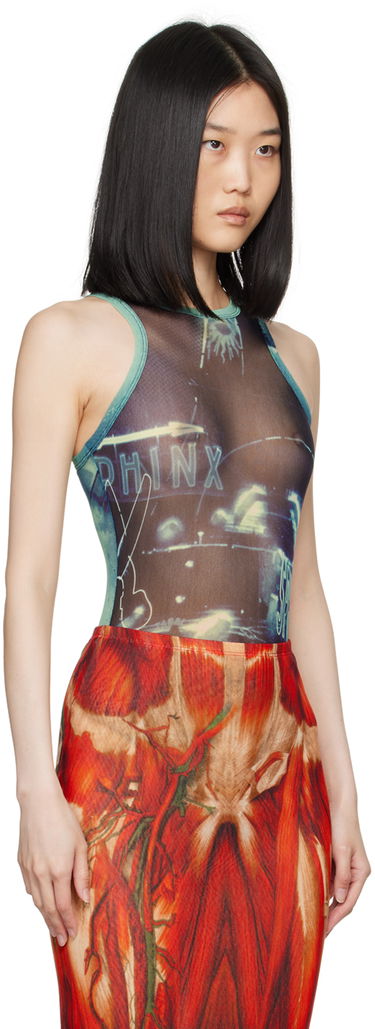 Kropp Jean Paul Gaultier Gaultier 'The Pigalle' Printed Bodysuit Blå | 24/30-F-BD044-T552-59560100, 1