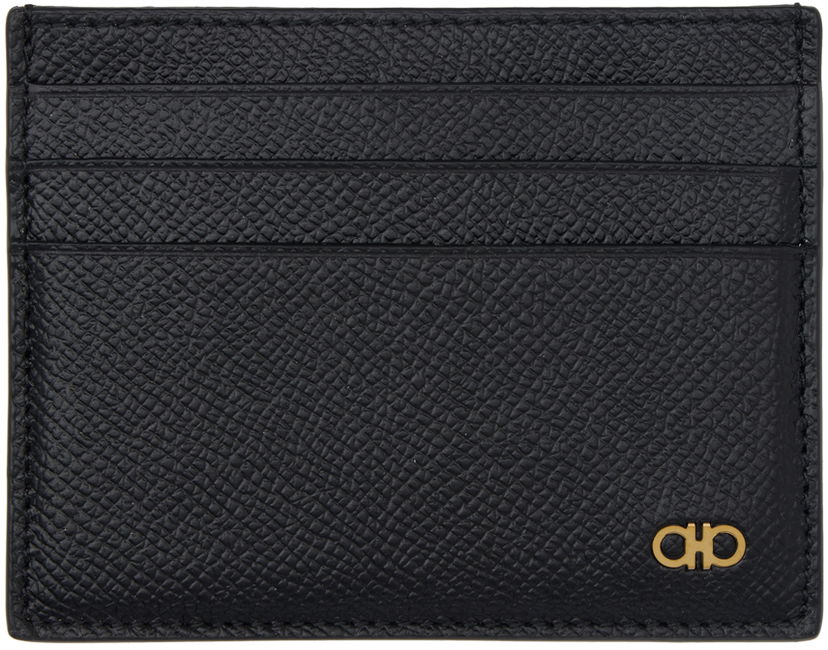 Plånbok FERRAGAMO Salvatore Ferragamo Gancini Card Holder Svart | 776843