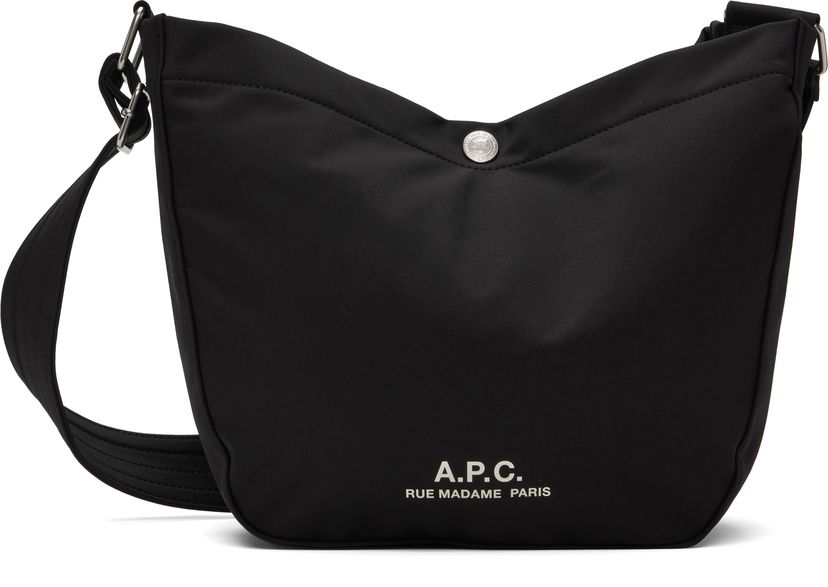 Axelväska A.P.C. A.P.C. Journal Small Satchel Svart | PSAKR-M67010