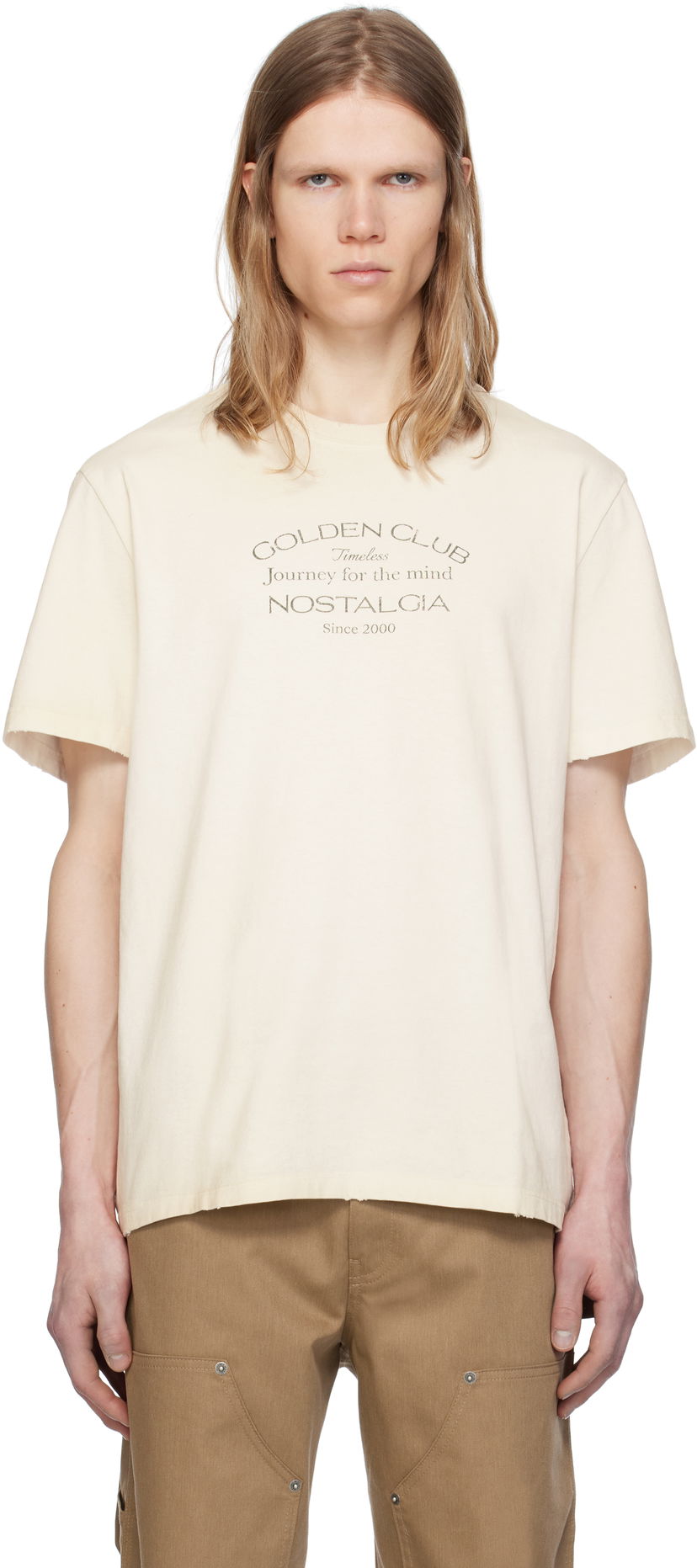 T-shirt Golden Goose Golden Goose Vintage T-Shirt Beige | GMP01220.P001873.11421