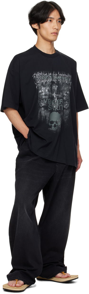 T-shirt VETEMENTS Vetements Cradle of Filth 'Vengeful Spirit' Oversized T-Shirt Svart | UCF76TR650M, 3