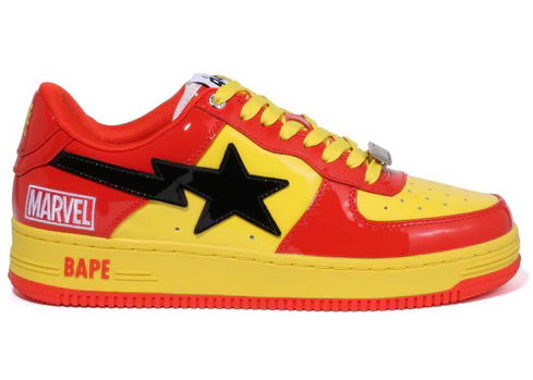 Sneakers och skor BAPE Marvel Comics x Bape Sta 2022 "Iron Man" Röd | 001FWI731902, 0