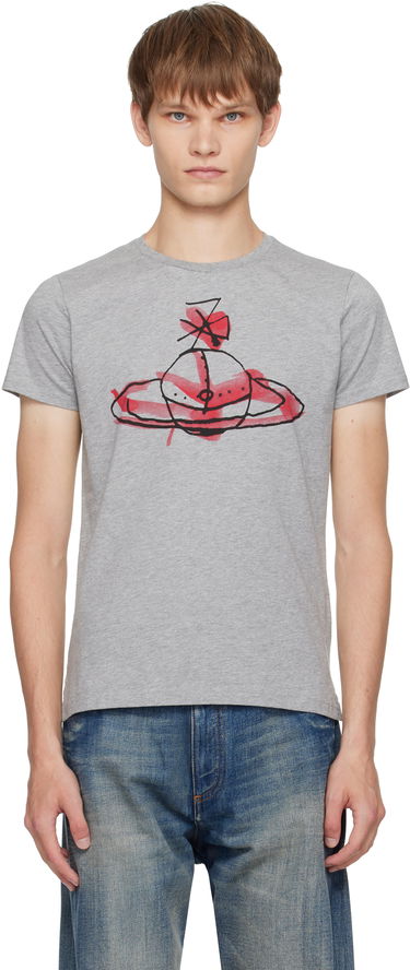 T-shirt Vivienne Westwood Vivienne Westwood Drawn Orb T-Shirt Grå | 3G01003X-J001M-, 0