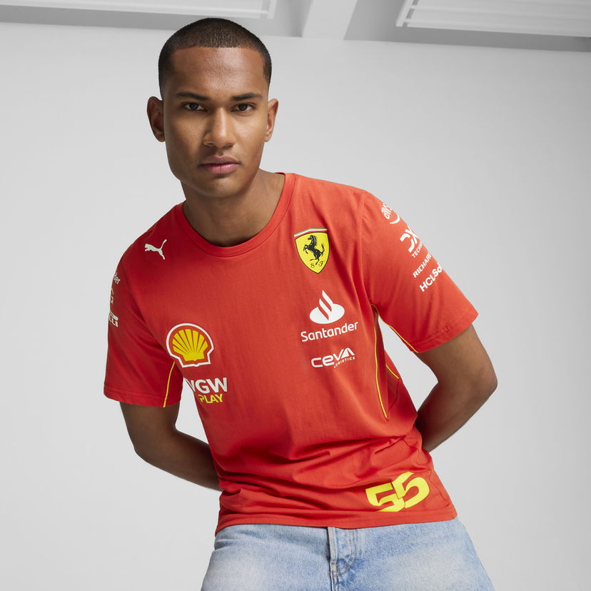 T-shirt Puma Scuderia Ferrari Sainz T-Shirt Röd | 763604_01