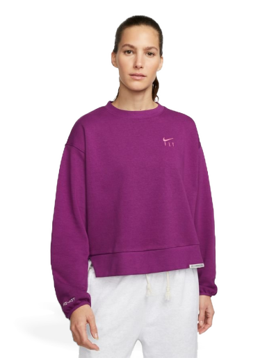 Sweatshirt Nike Dri-FIT Swoosh Fly Standard Issue Wmns Crewneck Purpur | DQ6817-503