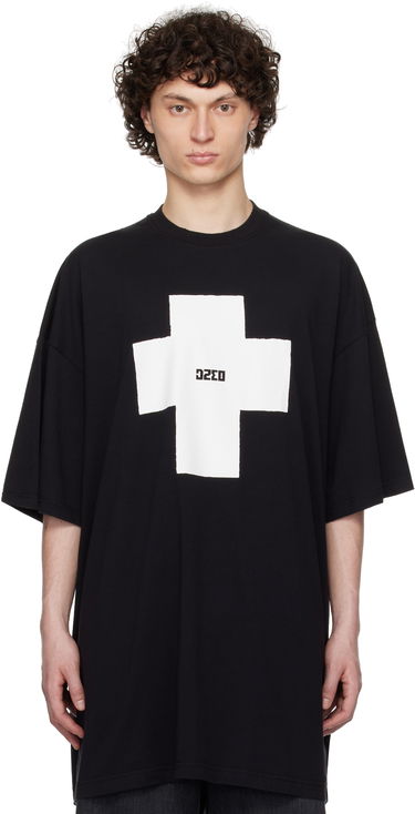 T-shirt 032C 032c Point Zero Oversized T-Shirt Svart | S25-URC-0152-050, 0
