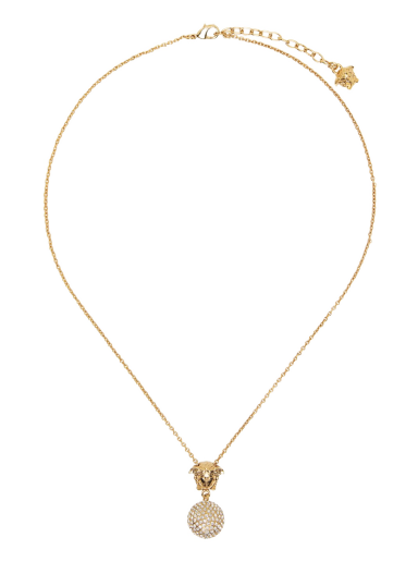 Halsband Versace Medusa Crystal Ball Necklace Beige | 1009253_1A00621