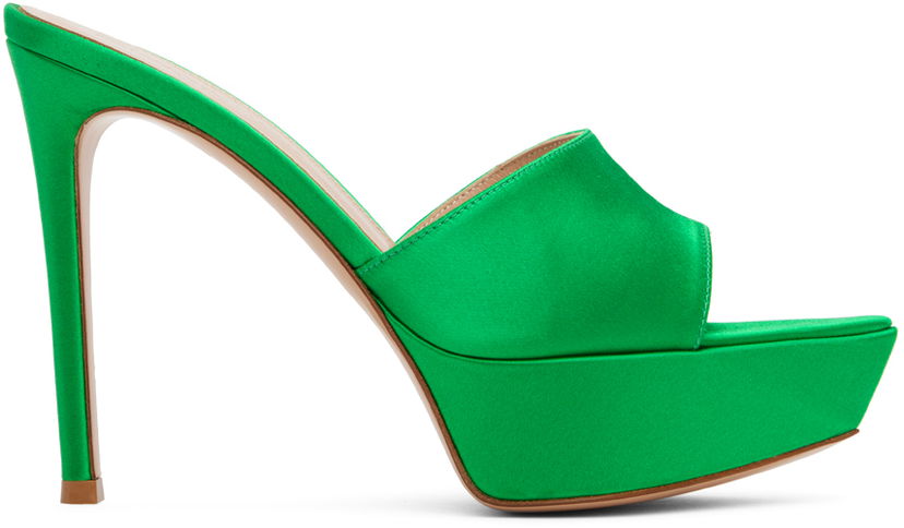 Tillbehör Gianvito Rossi Gianvito Rossi Platform Heeled Sandals Grön | G16530.85RIC.RAS