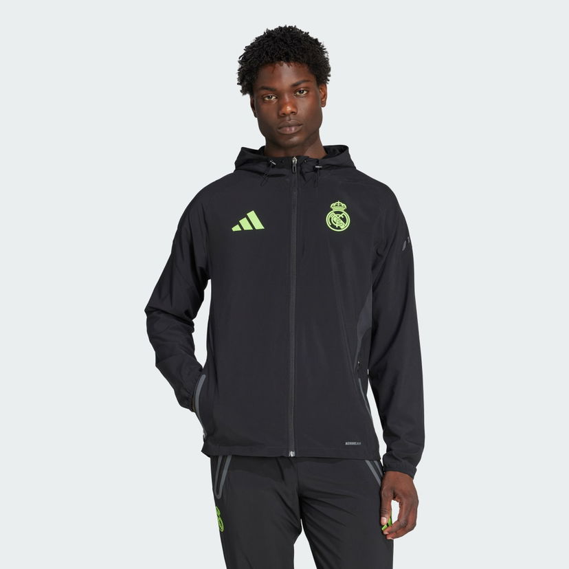 Jacka adidas Performance Real Madrid Tiro 25 Pro Vis Tech Travel Jacket Svart | JV5324