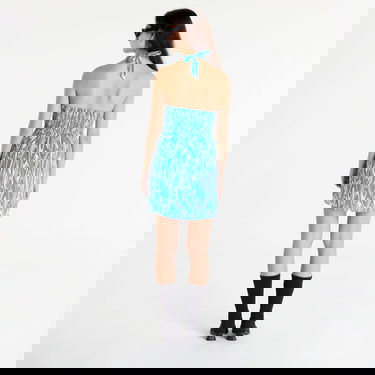 Klä Tommy Hilfiger Psychedelic Halter Dress Blå | DW0DW15181 0G0, 3