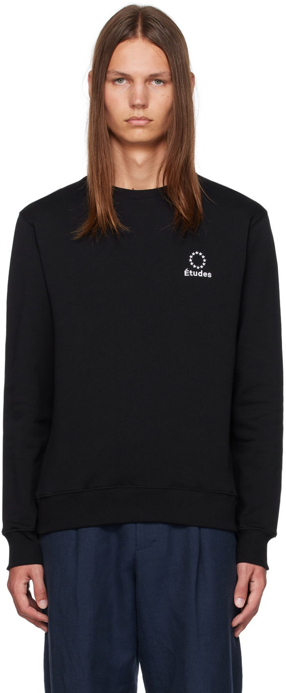 Sweatshirt Études Story Black Sweatshirt Svart | C00ME202A01599