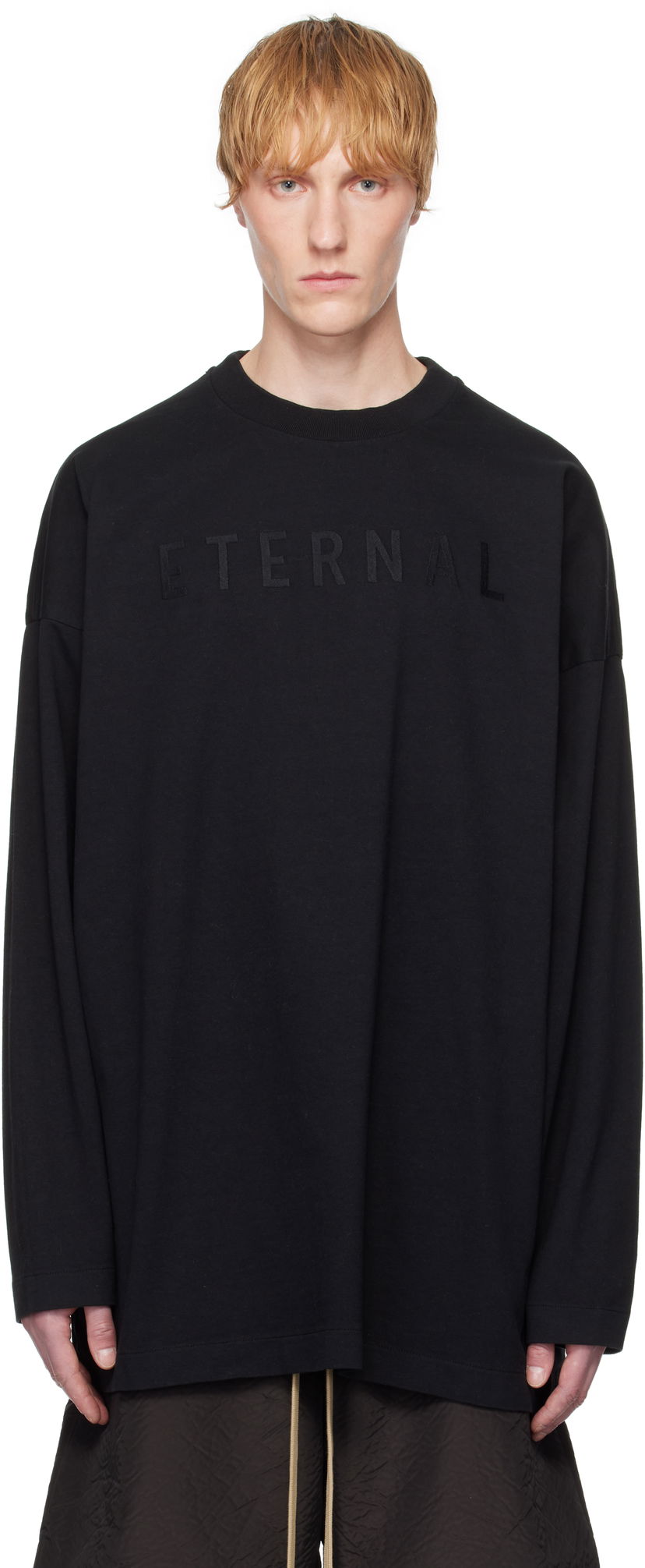 Sweater Fear of God Fear of God 'Eternal' Long Sleeve T-Shirt Svart | FGE250-5111HWJ