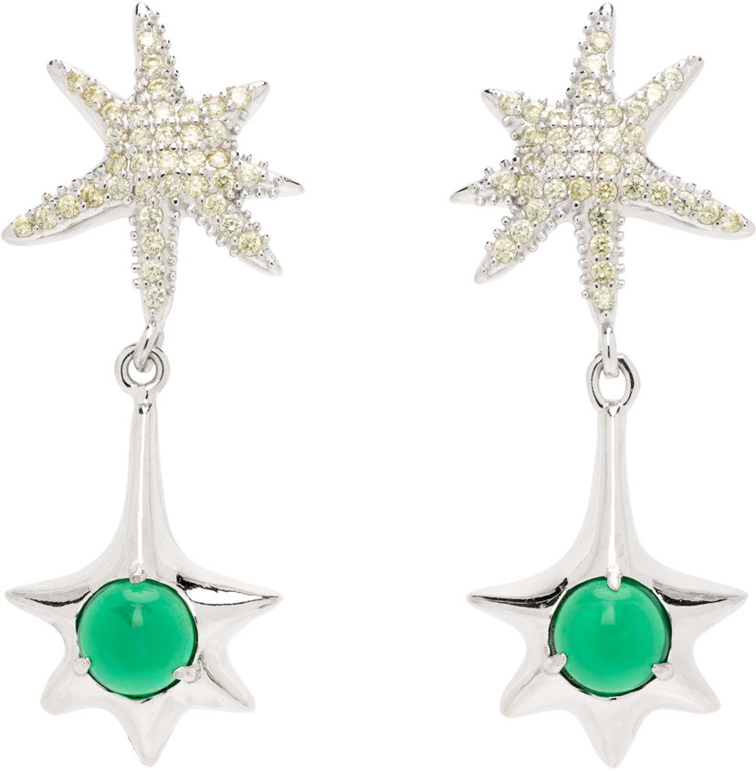 Örhängen Collina Strada Collina Strada Star Drop Chrysoprase Earrings Grön | XX1095