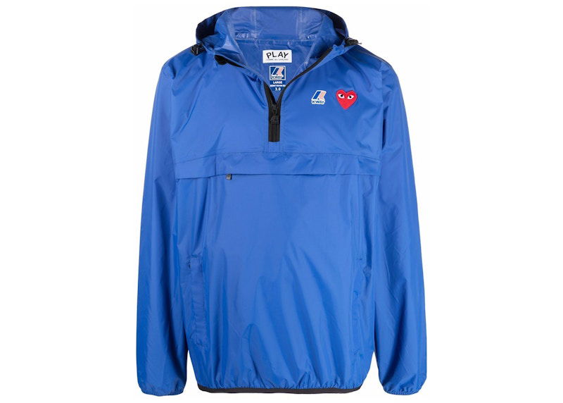 Vindjacka Comme des Garçons Play Full Zip Packable Jacket Blå | azj502051