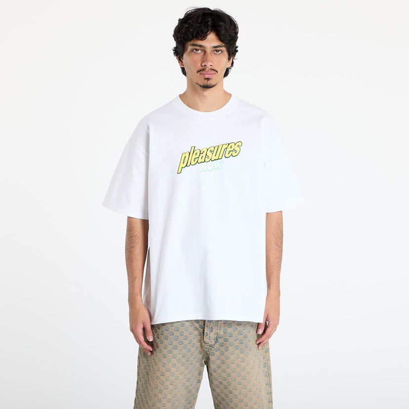 T-shirt Pleasures PLEASURES Quench T-Shirt Vit | P25SU043 WHITE