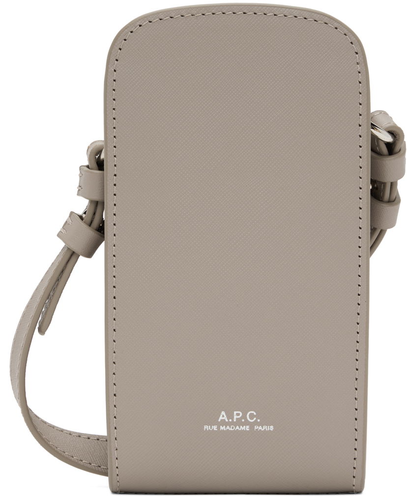 Axelväska A.P.C. A.P.C. James Phone Pouch Bag Grå | PXBJQ-H61756