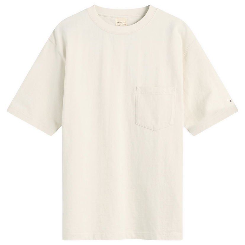 T-shirt Snow Peak Recycled Cotton Heavy T-Shirt Vit | TS-25SU4020-OAT
