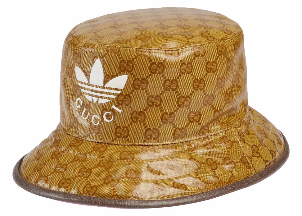 Hatt Gucci adidas x Bucket Hat Brun | 696484 4HAP2 7164, 0