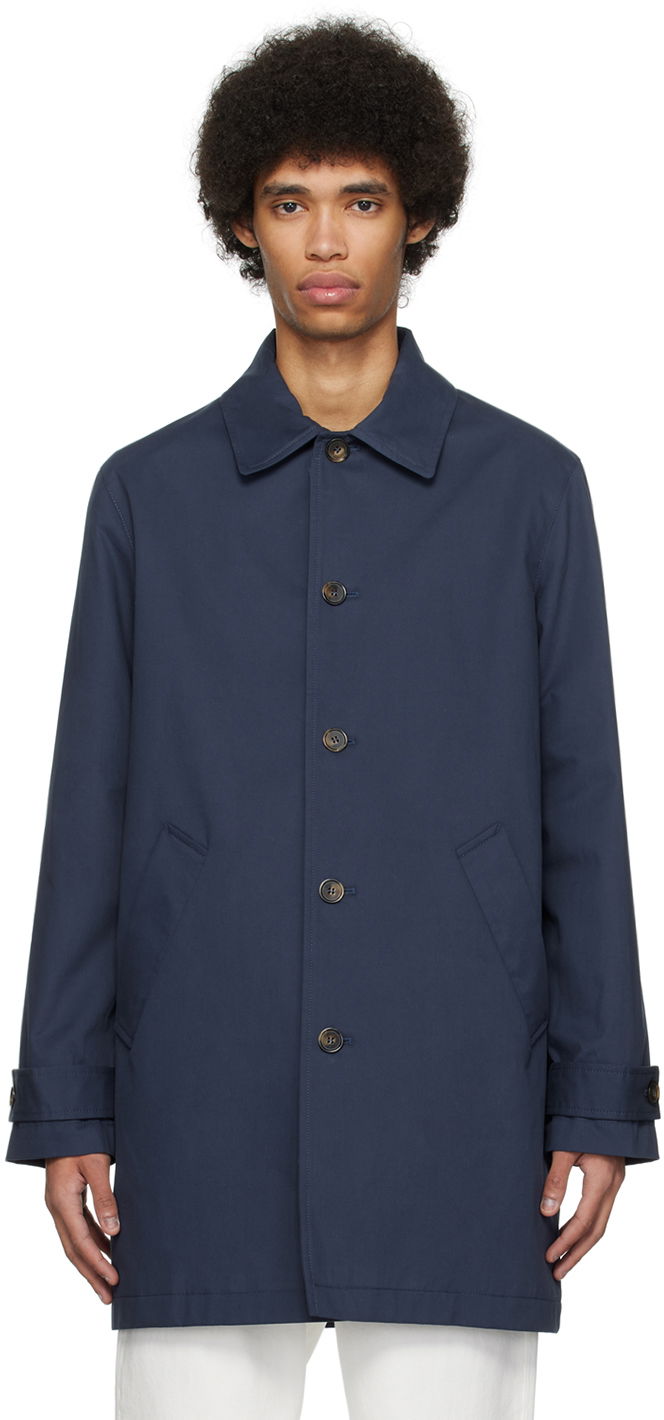 Rockar A.P.C. Victor Coat Mörkblå | COGXS-H01420