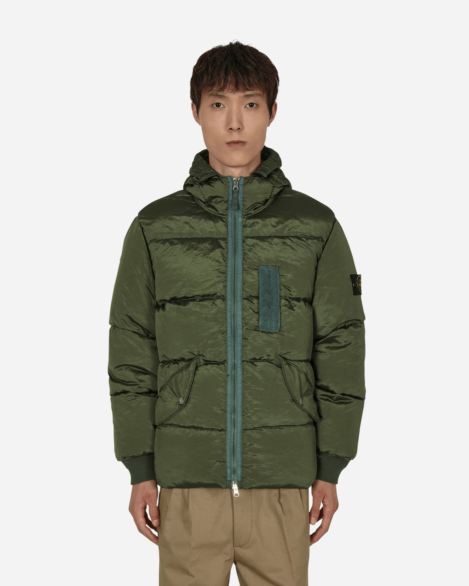 Pufferjacka Stone Island Nylon Metal Hooded Down Jacket Grön | 771543619-V0058, 0