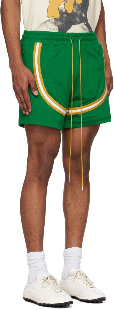 Shorts Rhude Rhude Crest Veille Track Shorts Vit | RHSS25SH01230, 4