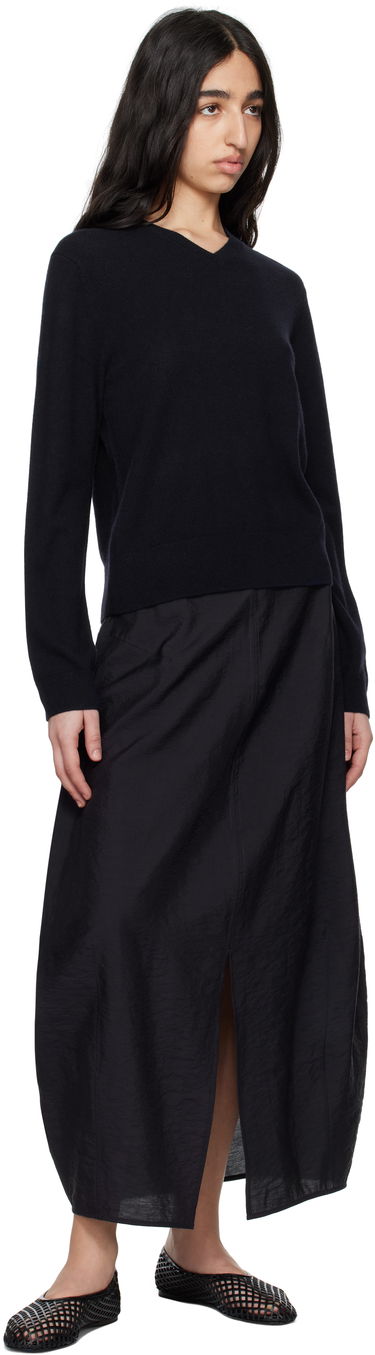 Sweater TOTEME TOTEME Classic V-Neck Sweater Svart | 252-WRT0432-YA0016, 3