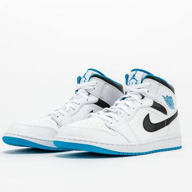 Sneakers och skor Jordan Air Jordan 1 Mid "Laser Blue" Vit | 554724-141, 1