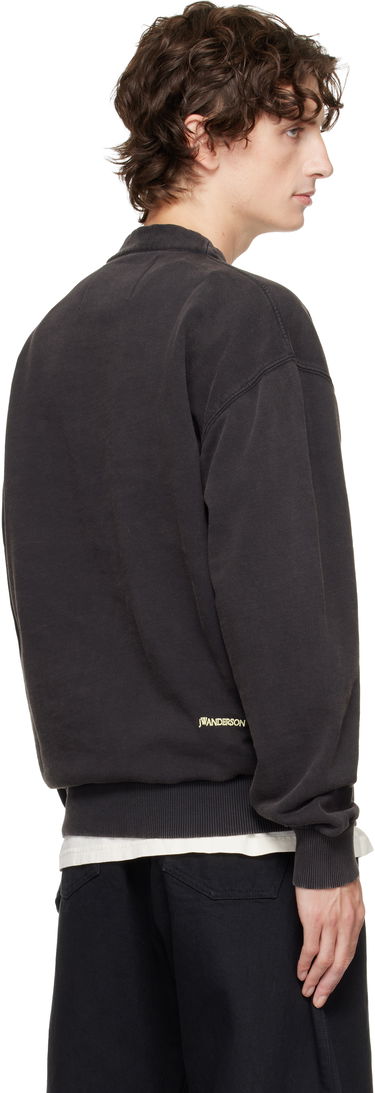 Sweater JW Anderson JW Anderson Garment-Dyed Cardigan Svart | JW0246-PG1842, 2